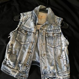 Lost, Jean sleeveless vest. Size XS. Worn once.